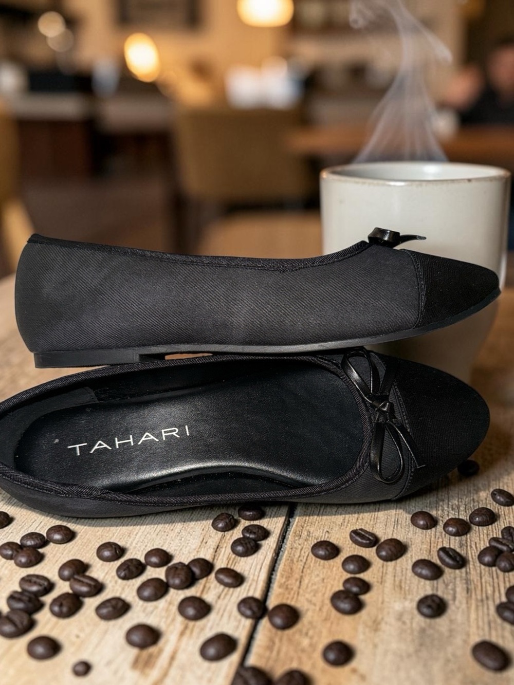 NIB Tahari Geneva Black Ballet Flats
Bow Detail Women's Size 6 Classic Comfort - Picture 3 of 5